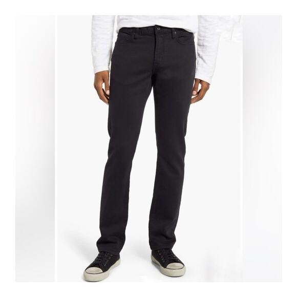 John Varvatos Bowery Slim Straight Black Jeans size 38